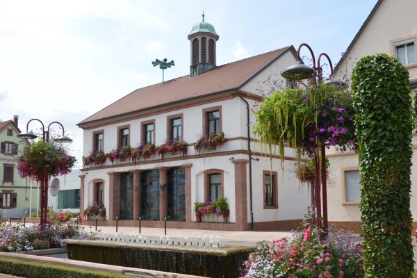 Fleurissement de l'Hôtel de Ville et place de la Mairie